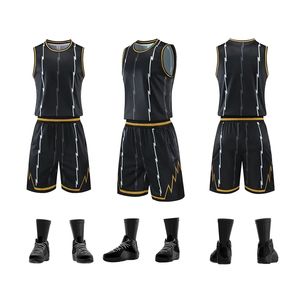 Maillots de basket-ball réversibles unisexes de haute qualité pour enfants, ensembles de gilets, prix bas, uniformes de basket-ball pour hommes - Product Image 2