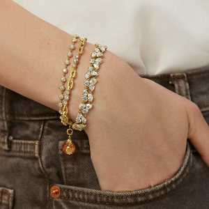 Custom 14K <b>Solid</b> Gold Pear Marquise Lab Grown Diamond Prong Set IGI Certified Riviera Tennis Line Statement <b>Bracelets</b> Women 7 - Product Image 2