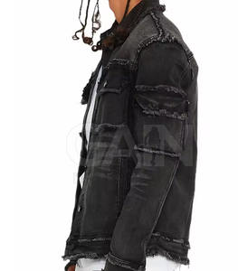 Veste en jean sur mesure pour homme, style veste d'hiver chaude et coupe confortable - Product Image 5