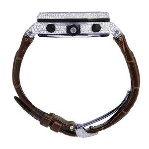 Montre Moissanite Iced Out VVS Diamant Hip Hop Modèle Premium Homme Acier Inoxydable Quartz Bracelet 20mm Cadran Verre - Product Image 6