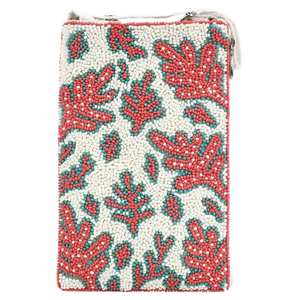 Pochette de téléphone brodée de perles ethniques, sac à main style bohème, sac bandoulière brodé de perles - Product Image 4