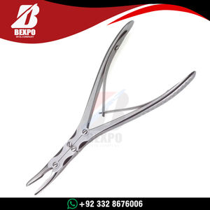 Instrumentos Ortopédicos Profesionales: Pinzas de Hueso Beyer de Diseño Curvo, de Acero Inoxidable de Alta Resistencia - Product Image 4