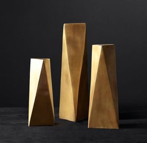 Florero de metal de diseño artístico, centro de mesa decorativo para el hogar, elegante, moderno, duradero, con acabado premium y diseño creativo. - Product Image 1