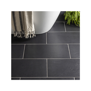 Carreaux de sol en pierre naturelle d'ardoise noire pour cuisines, salles de bain, espaces de vie, patios et projets commerciaux - Product Image 3