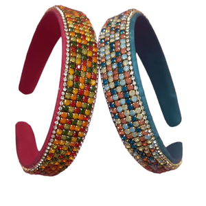 Serre-têtes perlés faits à la main pour femmes, design personnalisé, serre-tête arc-en-ciel, accessoires capillaires de printemps pour femmes - Product Image 3