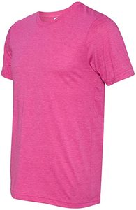 Camiseta Casual de Manga Corta para Hombre, Color Rosa Sólido, Cuello Redondo, Holgada, 100% Algodón Ecológico, Tejido de Punto de 180g - Product Image 4
