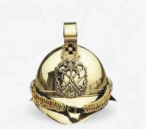 CHk Vintage Brass Fireman Firefighter Helmet Handmade Polished Gold Home Decor Calvin Metal Diwali Mother's Christmas New Year - Product Image 5