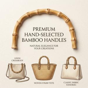 Asas de Bambú para Bolsos HC0214 | Suministros para la Fabricación de Bolsos de Playa de Paja Hechos a Mano, Bolsos de Ganchillo, Bolsos y Carteras - Product Image 5