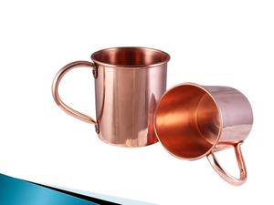 Ventes chaudes, gobelet à mule en acier inoxydable 304 de 16 oz, design moderne, point martelé, verre en cuivre, 500 ml, gobelets en métal pour Moscow Mule - Product Image 5