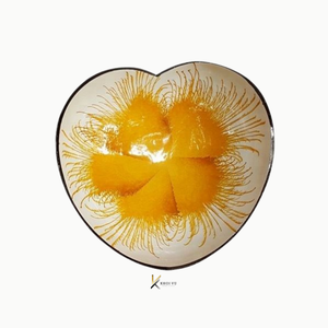 Handmade Heart Shape Vietnamese Polished Lacquer <b>Coconut</b> <b>Shell</b> Bowls Wooden Eco Friendly Tableware for Serving and Gifts - Product Image 3