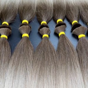 Cheveux humains vierges vietnamiens en vrac Rusahair, blonds, lisses, cuticules alignées, super double drawn, non-permés, à bandes adhésives, pour pose à la machine - Product Image 2