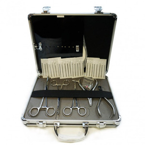 Juego de Herramientas de Perforación Corporal de Primera Calidad, 5 Piezas, Alicates para Oreja y Nariz, Pinzas con Esponja y Estuche - Product Image 4