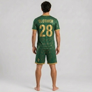 Kit d'équipe sportive haut de gamme avec tissu polyester respirant pour les jeunes et les joueurs adultes, uniforme de football pour les séances d'entraînement - Product Image 3