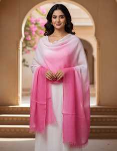 100% LINEN OMBRE SHADED <b>SHAWL</b> OR <b>SCARF</b> - Product Image 1