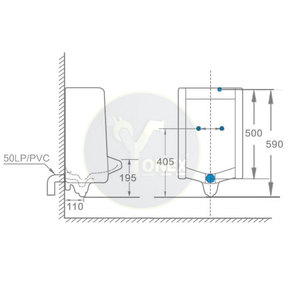 Urinoir mural en céramique écologique pour salle de bain, vente en gros directe d'usine - Product Image 2