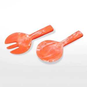 Cuillère en résine faite à la main, écologique, pour servir les salades, ustensile de cuisine, compatible lave-vaisselle, pour café, crème glacée, usage domestique - Product Image 2