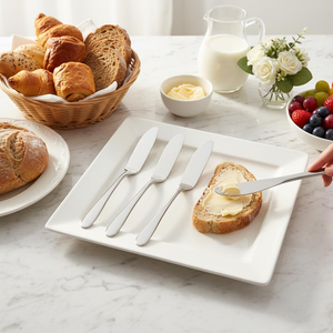 Couteau à dessert en acier inoxydable, Spatule à beurre, Couteau à crème, Couteau à beurre de cuisine en acier inoxydable - Product Image 6