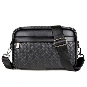 Waterproof Men Plaid PU Crossbody Bag Durable <b>Small</b> Square Polyester Shoulder Bag Casual Daily <b>Purse</b> - Product Image 6