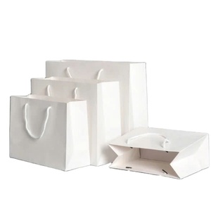 Custom Printed Ivory <b>Paper</b> Shopping Bag Luxury Boutique Packaging Wholesale Eco Friendly Bag Vietnam Factory - Product Image 2