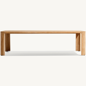 Table rectangulaire pour la restauration, idéale pour les restaurants ou les espaces de restauration en plein air, au style simple, moderne et durable. - Product Image 5