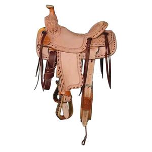 Selle d'équitation anglaise de haute qualité en cuir massif pour cavalier, selle de polo en cuir et laiton personnalisée pour courses de chevaux anglaises - Product Image 3