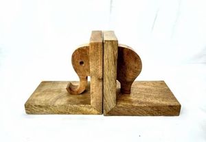 Handcrafted Metal Bookends with <b>Rustic</b> Finish | Mid Century Modern Design Rectangle Shape & Aesthetic <b>Desk</b> Organizer - Product Image 2