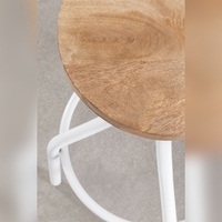 Tabouret en bois haut Vandana Amber Flow Zyner
