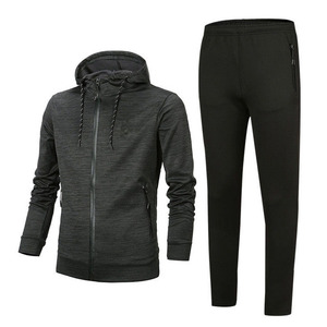 Survêtements de sport unisexes personnalisés, doublés, à capuche, séchage rapide, légers, polyester/coton, 2 en 1, pour jogging, course à pied, football, entraînement d'équipe - Product Image 4