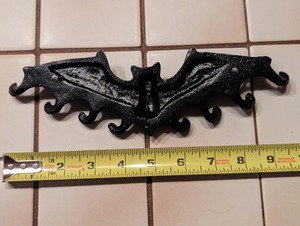 Bat Shape Black Metal <b>Wall</b> <b>Hook</b> <b>Key</b> Holder For Entryway Organizer Stylish <b>Key</b> Storage And Decorative <b>Wall</b> Accent From India - Product Image 2