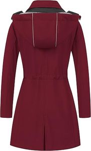 ผู้ผลิตเสื้อแจ็คเก็ตกันลมแบบ OEM สีสันตัดกัน เสื้อแจ็คเก็ตกันลมสำหรับผู้หญิง น้ำหนักเบา สำหรับเล่นกีฬา กันน้ำ มีฮู้ด - Product Image 2