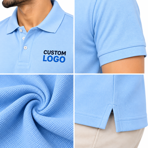 <b>Men's</b> Solid <b>Red</b> Short Sleeve <b>Polo</b> <b>Shirt</b> Casual Pique Knitted Top with Button Collar Custom Design Your Own Brand <b>Polo</b> <b>Shirt</b> - Product Image 5