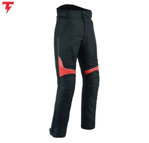 Pantalon de motard unisexe en cuir noir, style jean, poches, imperméable, respirant, protection UV, grande taille, hiver - Product Image 2