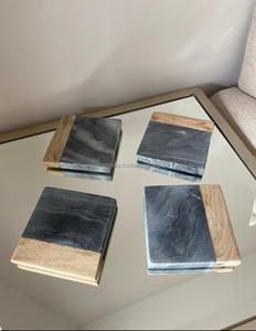 Juego de Posavasos de Resina Hechos a Mano, Ecológicos, Modernos y Minimalistas, Estilo Hada, Redondos, para Interiores Elegantes, para Manualidades y Regalos - Product Image 3