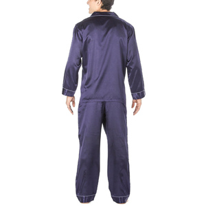 2026 Hot Wholesale Price Multi Color Silk Sleepwear 2 Pieces Silk <b>Pajamas</b> <b>Set</b> <b>for</b> <b>Men</b> With High Quality and Reasonable Price - Product Image 5