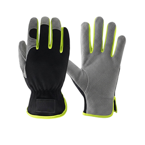 <b>Long</b>/Short Cuff Sheepskin Knitted Linerless Flexible Safety Work <b>Gloves</b> Fire-Resistant Aramid Reinforced Thumb Welding <b>Gloves</b> - Product Image 1