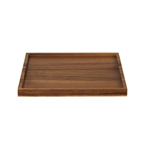 Plateau de service en bois de style vintage pour la décoration de table, idéal pour la cuisine et le rangement, qualité alimentaire, style tendance - Product Image 1