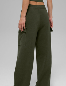 Pantalon de jogging en coton de haute qualité pour femme, taille mi-haute, respirant, confortable, élastique, décontracté, pour le sport - Product Image 2