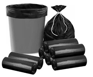 <b>SEED</b> & SPROUT 27L Biodegradable Moisture Proof Garbage Bags Roll with Zipper Top Black Bin Liners for Household Waste - Product Image 3
