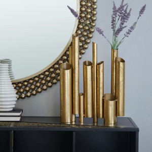Juego de Jarrones Modernos de Latón para Mesa, Decoración Metálica Hecha a Mano para Diseño de Interiores del Hogar, para Sala de Estar, Decoración del Hogar - Product Image 4