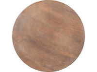 Table d'appoint ronde sculpturale en bois, table d'appoint moderne rustique en bois, tabouret en bois en forme de tambour, mobilier le plus récent 2026