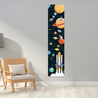 Autocollants muraux magnétiques amovibles en feutre, taille et forme personnalisées, tableau de croissance effaçable à sec pour enfants en feutre Uni Felt