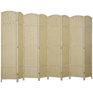 Beige Privacy Screen <b>Room</b> Partition Set of 8 Screens & <b>Room</b> <b>Dividers</b> - Product Image 5