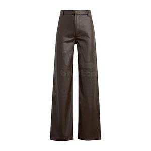 Pantalon en cuir pour femme 2026 – Hiver, haute qualité, respirant, écoresponsable, taille haute, coupe droite, personnalisable, faible MOQ - Product Image 6