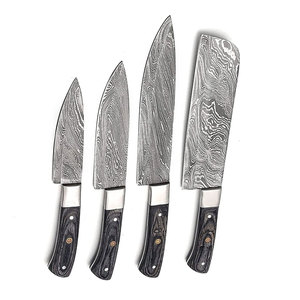 Luxury Damascus Steel <b>Kitchen</b> Knife Set With Durable Handle Design For Professional Chefs And Home Cooking Enthusiasts - Product Image 4