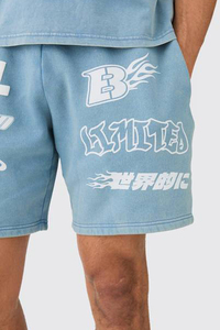 Pantalones Cortos de Forro Polar para Hombre con Estampado Personalizado, Ropa Urbana Informal con Gráficos Personalizados, Largos hasta la Rodilla, con Cordón Ajustable, de Algodón, para Uso Diario - Product Image 6