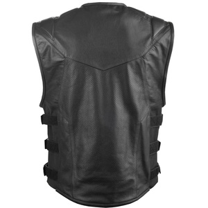 Gilet en cuir homme coupe ajustée, nouveau style, léger, personnalisable, meilleure vente, vente en gros - Product Image 3