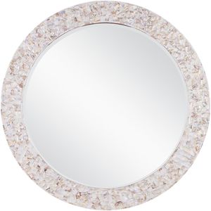 Luxury Modern Round Decorative <b>Mirror</b> Handcrafted Shell <b>Mosaic</b> For Living Room Wall Art Mother Of Pearl <b>Mirror</b> - Product Image 4