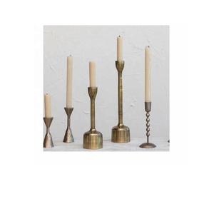 Porte-bougie poli miroir pour trois bougies, fabriqué en aluminium moulé, décoration d'intérieur, porte-bougie de Noël, porte-bougie festif - Product Image 6