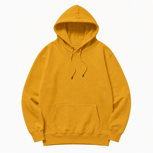High Quality Men Custom Ready <b>Plain</b> <b>Hoodie</b> With Kangaroo Pocket, Rib Cuffs And Comfortable Pullover Style - Product Image 1