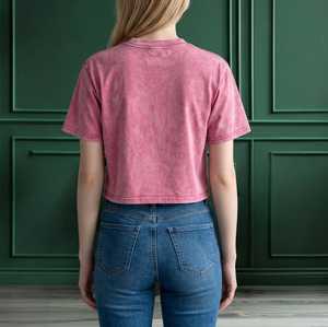 T-shirt en molleton de coton pour femme, col rond, manches courtes, coupe ample, séchage rapide, 220g, style décontracté, toutes saisons - Product Image 4